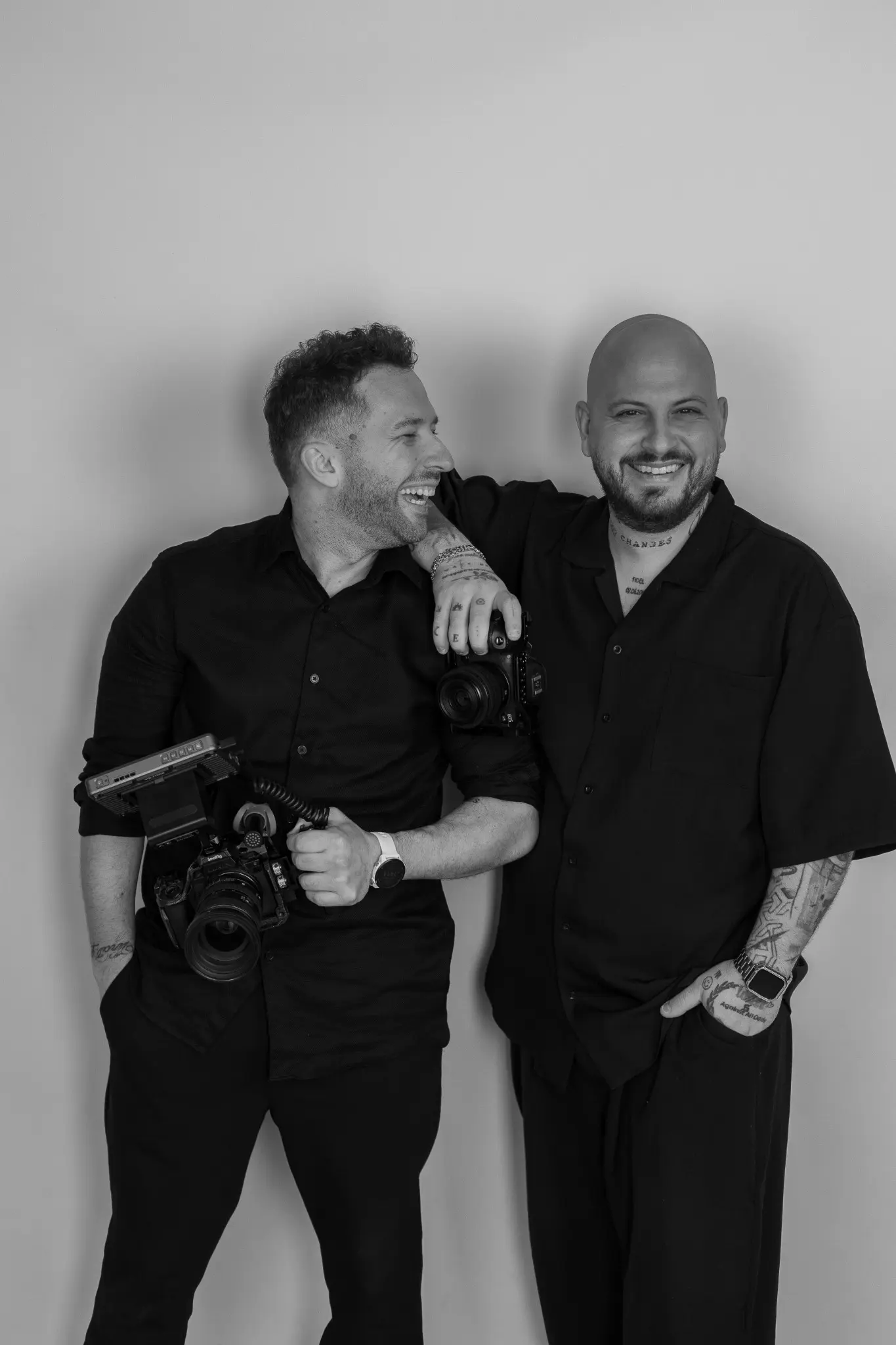Theo and Odysseas together with their cameras
